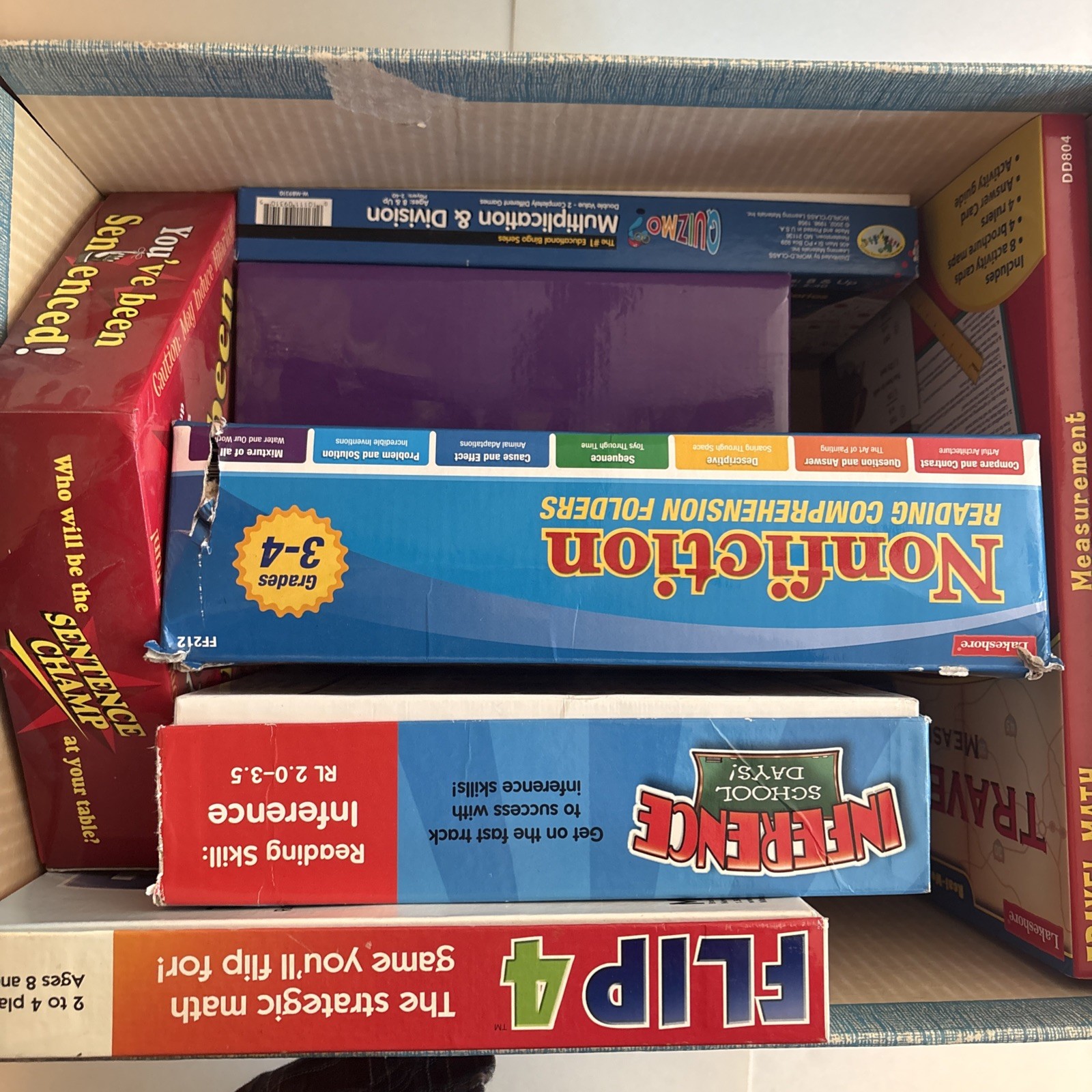 Learning Center Lakeshore Activity Set Lot Of 7 Games 6+ Homeschool Education