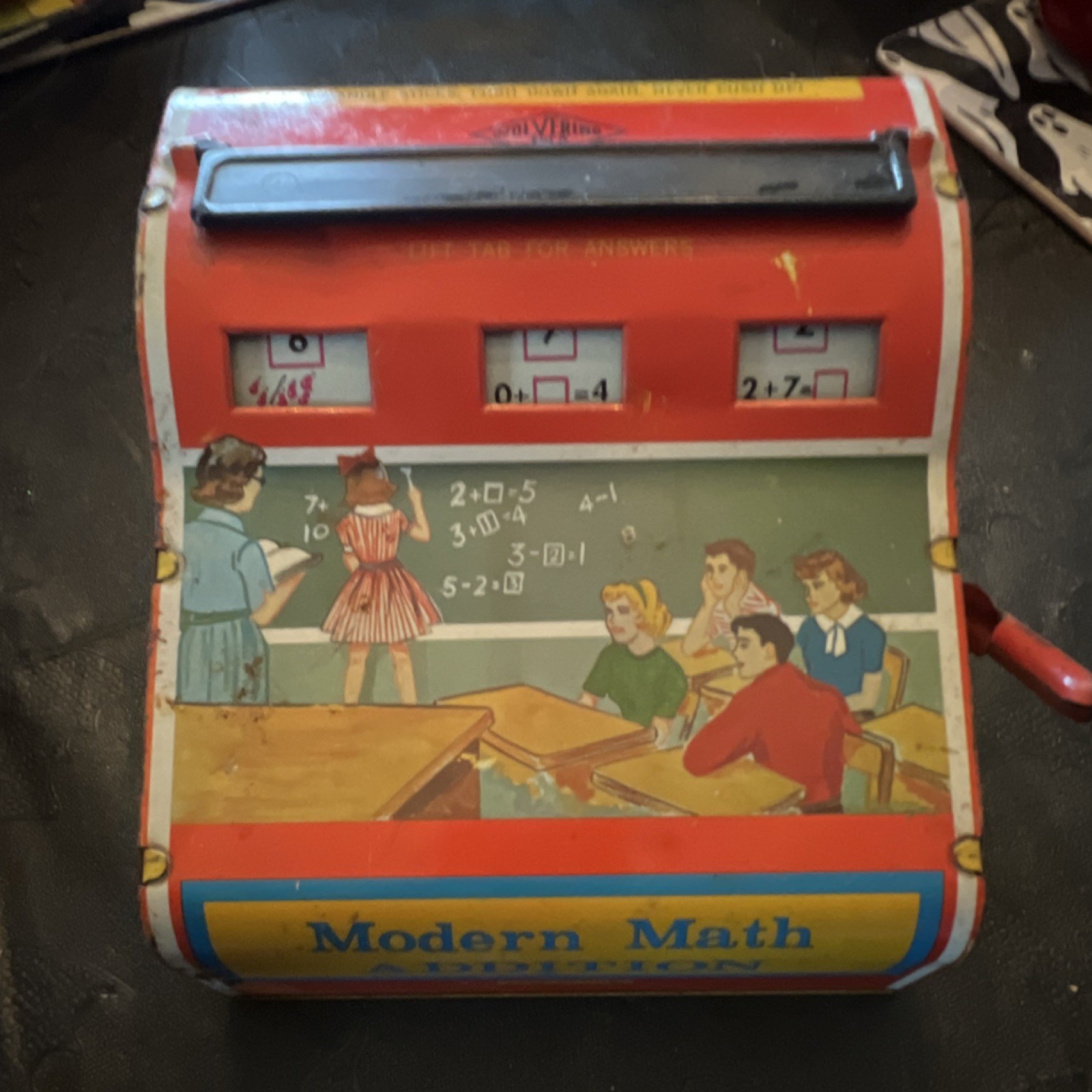 Wolverine Modern Math Addition Mechanical Flash Cards U.S. Pat. No. 2,310,898