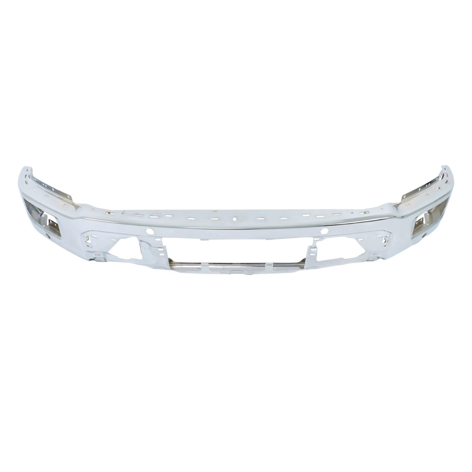 24-25 Ford F150 Steel Front Bumper Face Bar w/4 Sensor Holes RL3Z17757 FD6212088