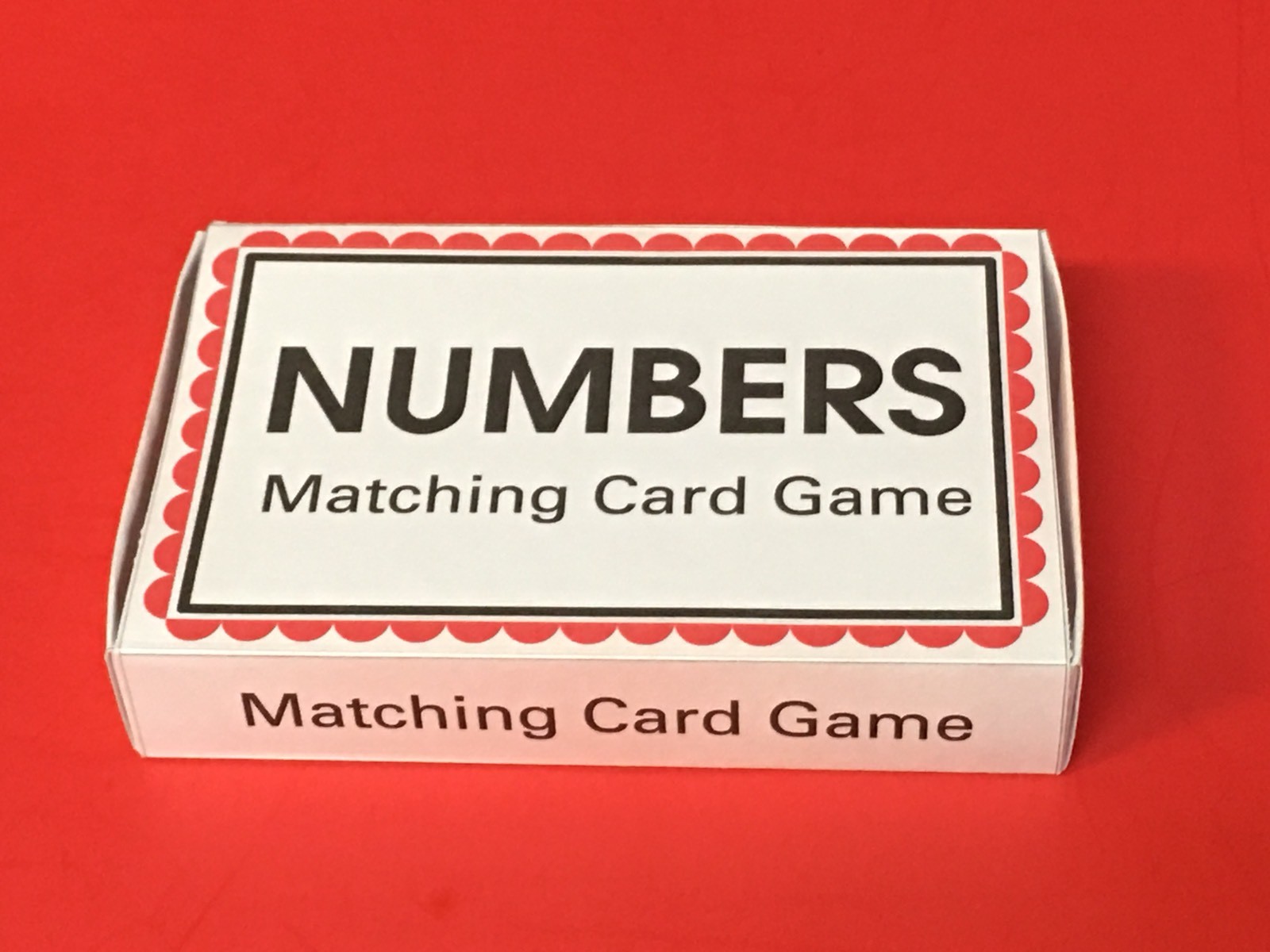Numbers Matching Cards Game – Cards for Learning Centers – Cards & Box
