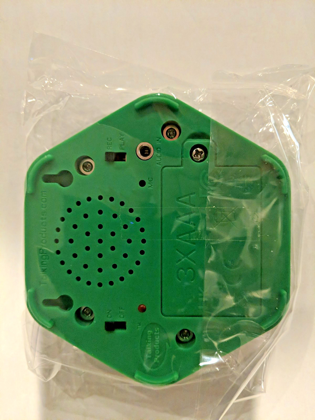 Green Talking Tile — new in sealed package