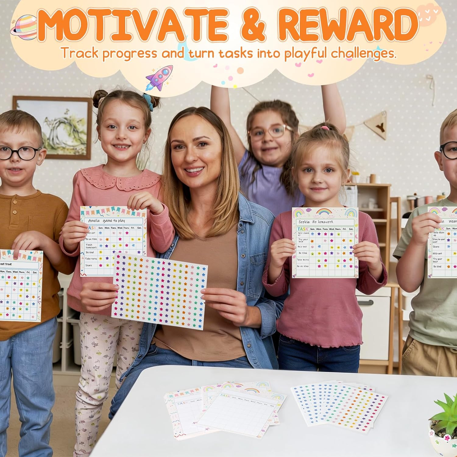 Incentive Reward Chart for Kids 70 Pack Chore Chart for Kids at Home Behavior Ch