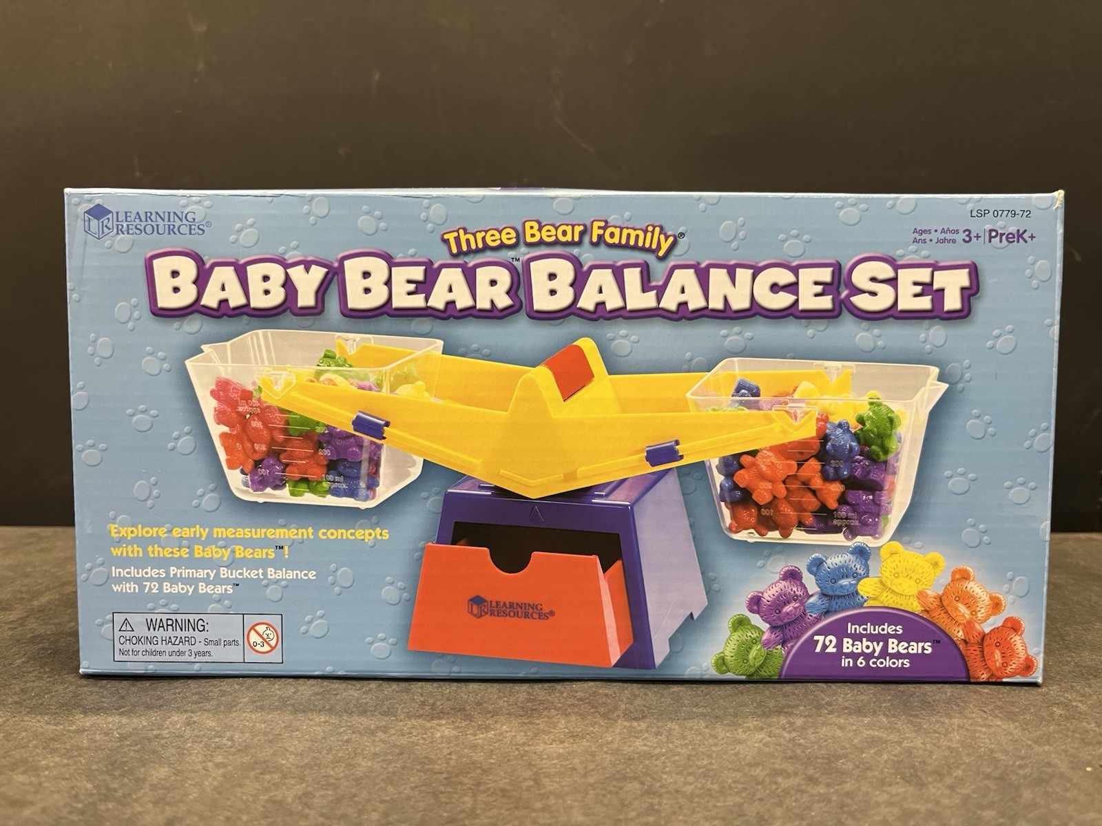 Baby Bear Balance Set Counting Bears Preschool Kindergarten Learning Math Weight