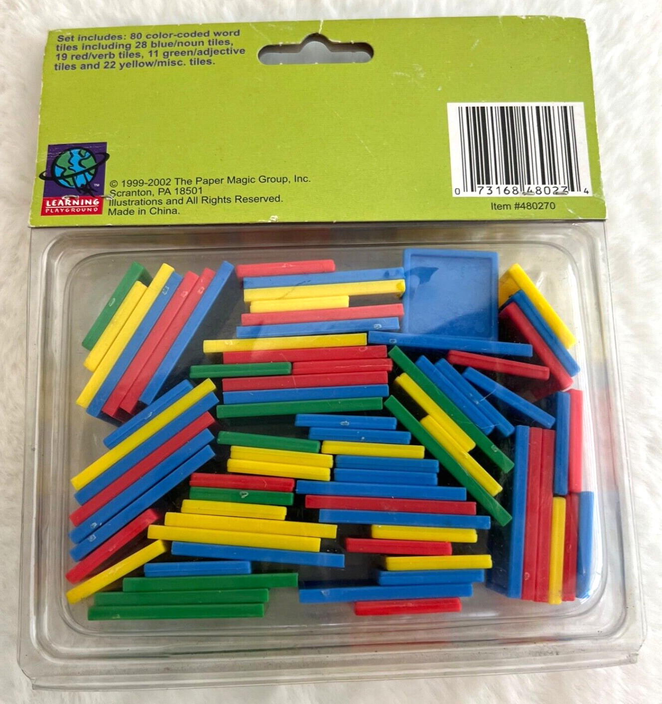 Word Tiles Learning Playground 80-Piece Learning Set NEW