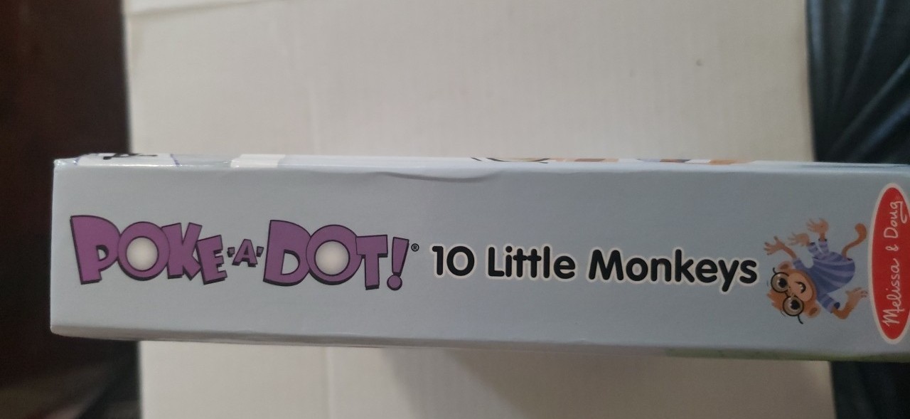 Melissa & Doug Activity Book-Poke-A-Dot: 10 Little Monkeys (Ages 3+)