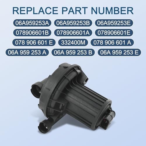 Smog Air Pump 06A959253B Replacement Audi VW Jetta Secondary