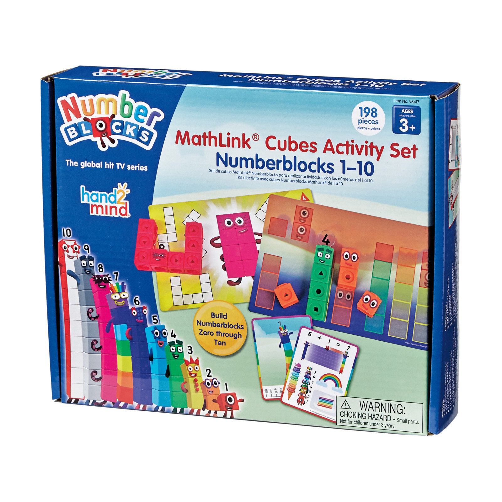New – hand2mind MathLink Cubes Numberblocks 1-10 Activity Set – Ages 3+