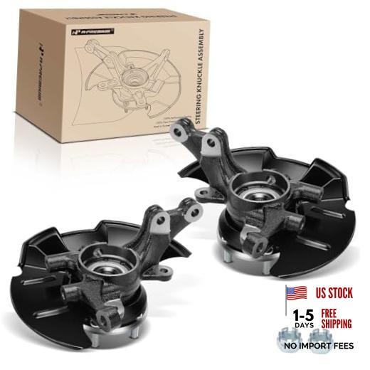 2 x Front Left and Right Steering Knuckle & Front Driver and Passenger Side