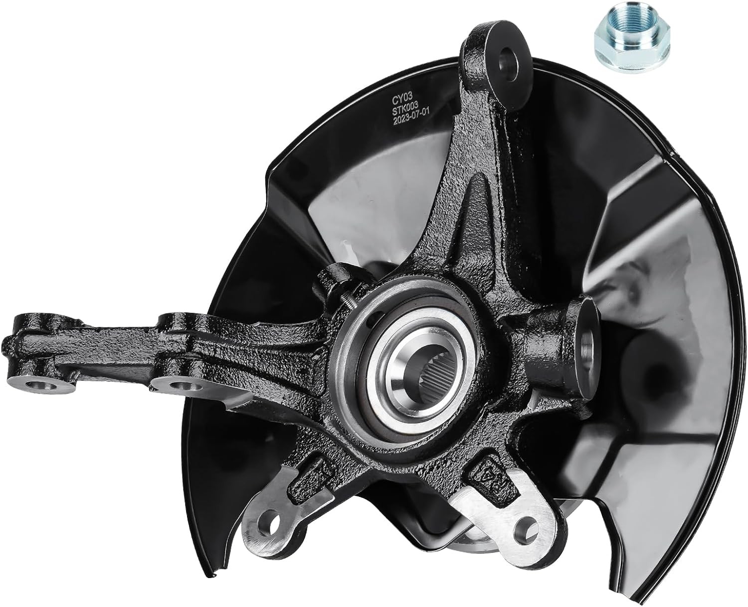 Front Right Side Steering Knuckle & Wheel Bearing Hub Assembly Compatible wit…