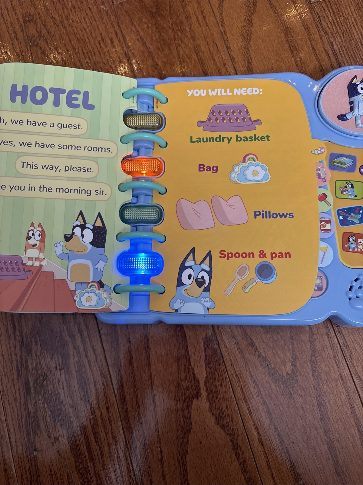 VTech Bluey’s Book of Games Interactive Pretend-Play Book for Preschoolers-works