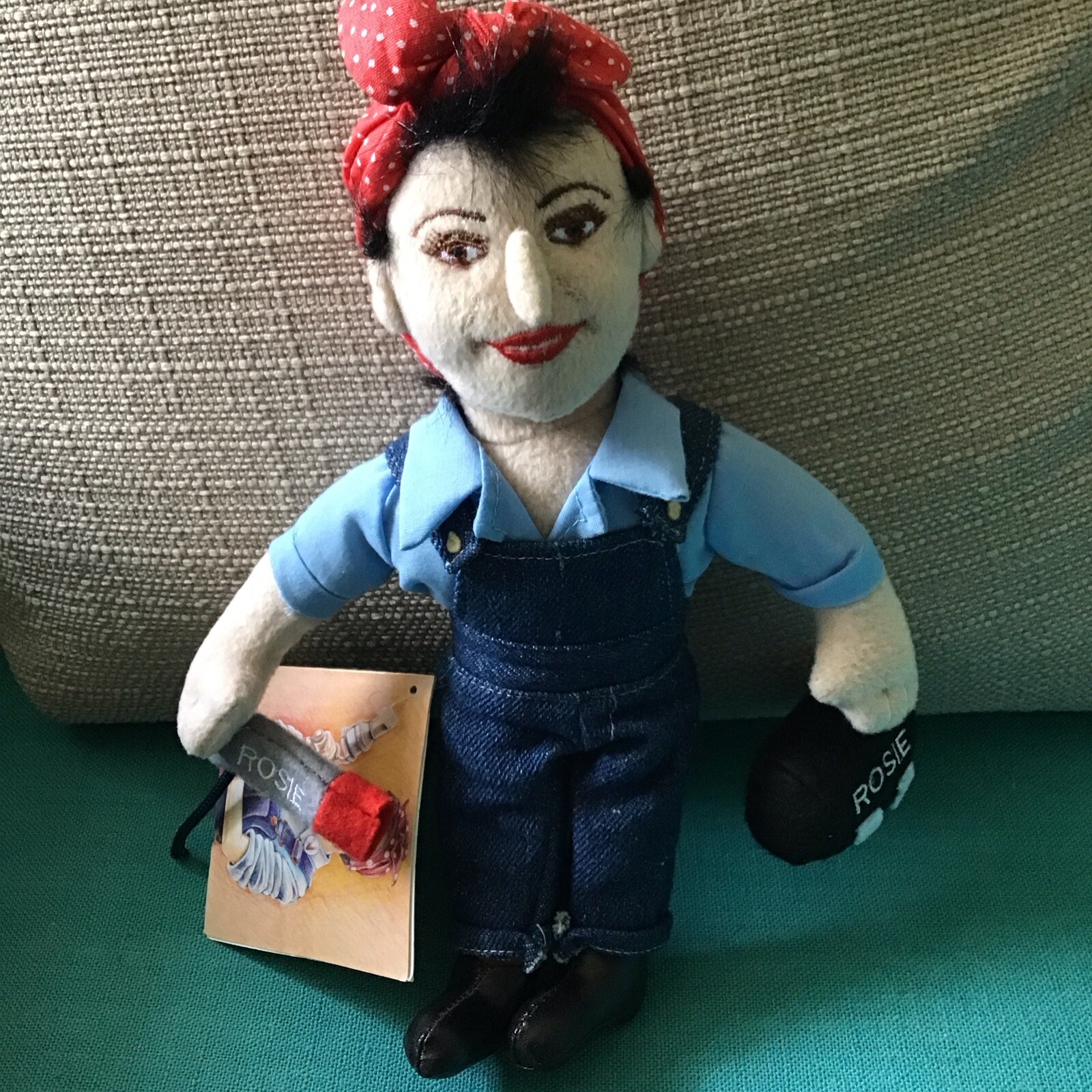 Rosie The Riveter Creation Station Plush Doll Famous Be’an Collectible W/Tag