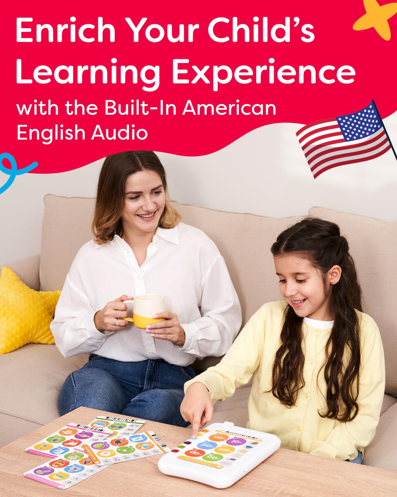 Phonics Machine Learning Pad – Electronic Reading Game for Kids Age 5-11 – Learn