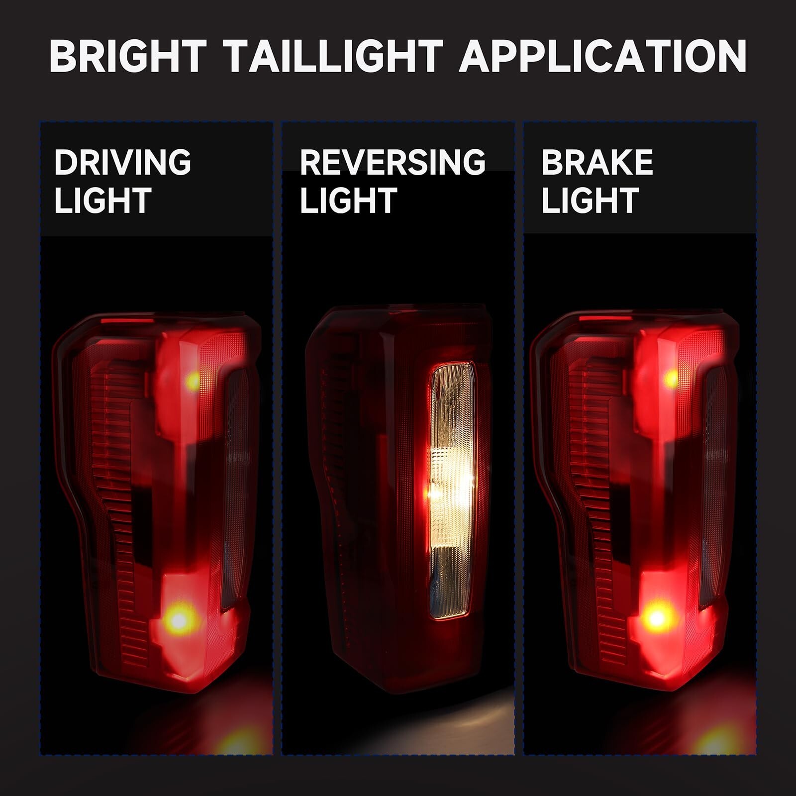 Halogen Type Tail Light Compatible with 2023 2024 2025 Ford F250 F350 Super D…