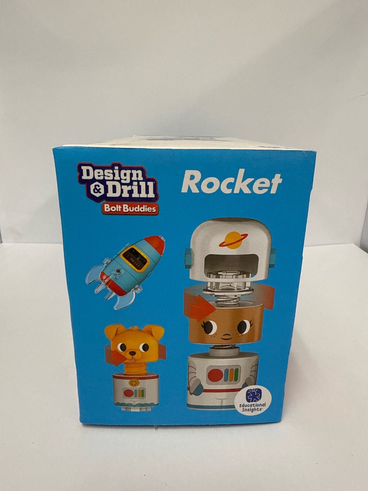 Educational Insights Design & Drill Bolt Buddies Rocket Take Apart Toy , Ages 3+