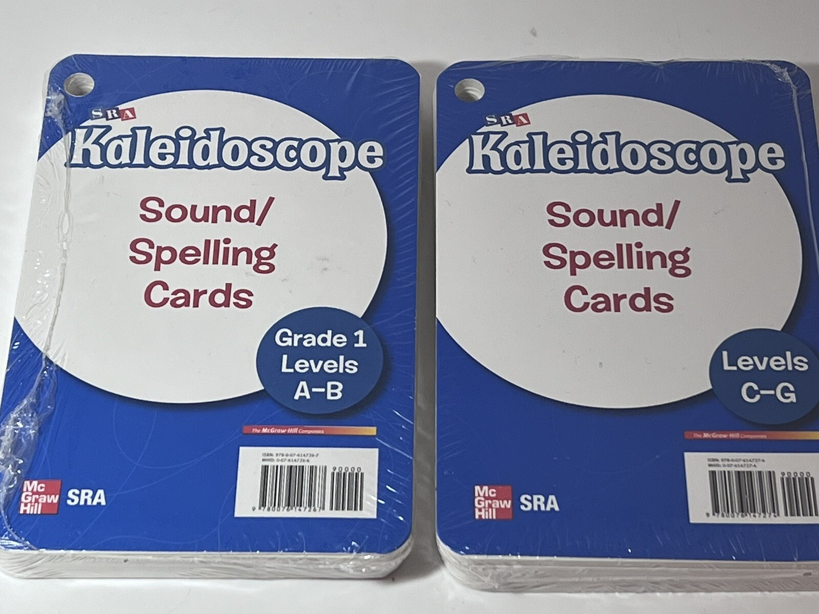 Kaleidoscope: Individual Sound/Spelling Cards Grade 1 Levels A-B & C-G. SEALED !