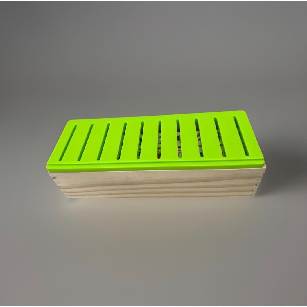 Wooden Learning Puzzle Box Matching Boards Educational Toy Complete