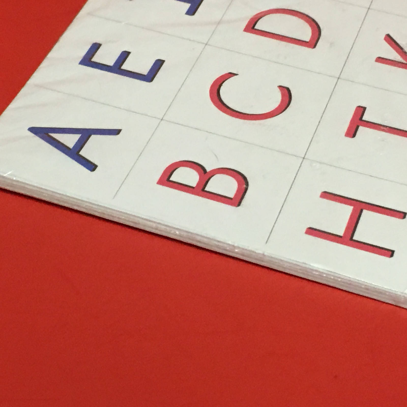 Pink Series Montessori – MOVEABLE LETTERS – 14 Laminated Sheets