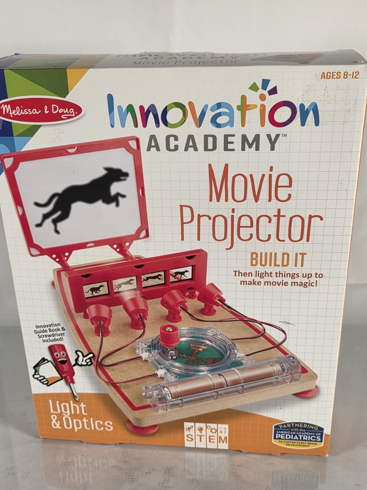 Melissa & Doug Science STEM Movie Projector Kit Learn light optics circuits