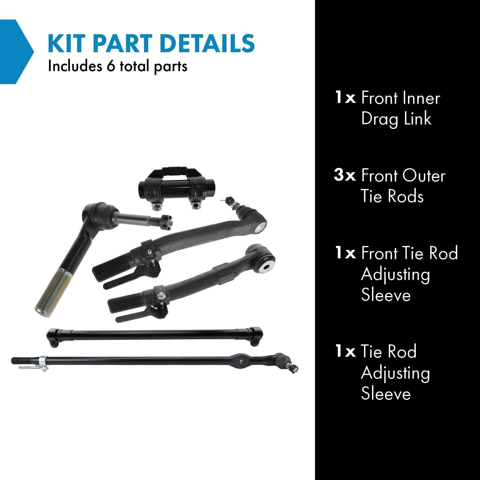 TRQ Steering Kit Compatible with 2011-2016 Ford F-250 Super Duty F-350 Super …