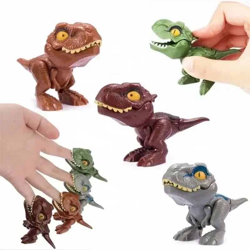 20/24Pcs Biting Finger Dinosaur Tricky Tyrannosaurus Model Dino Toy for Kids US