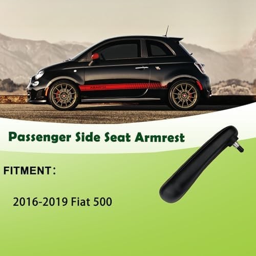 Front Right Passenger Side Seat Armrest Adjustable Arm Rest Red Compatible with