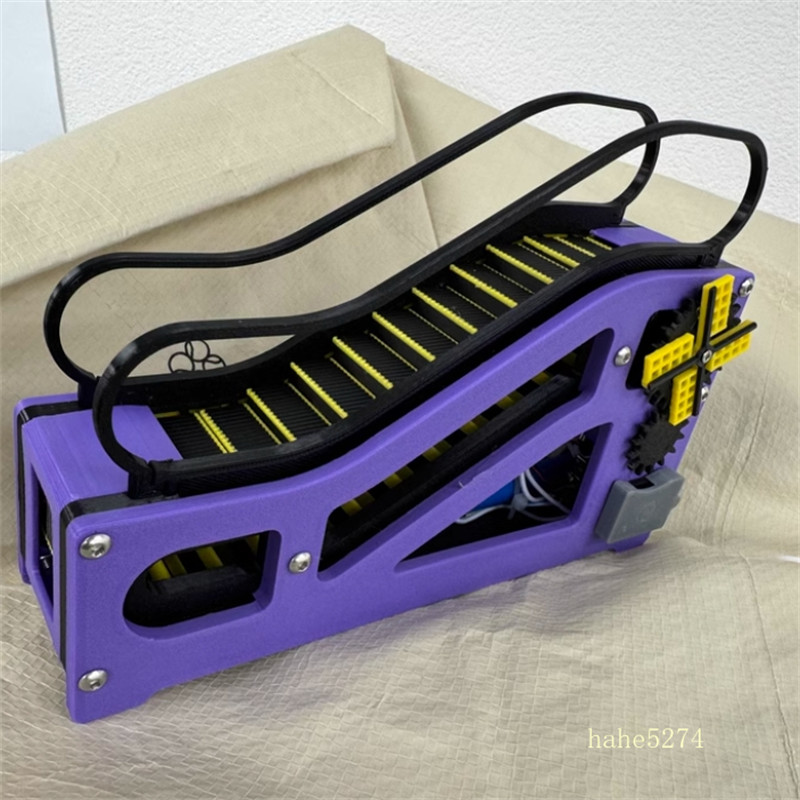 Simulation 3D Printed Escalator Lift Button Elevator Scene Model Children Toy
