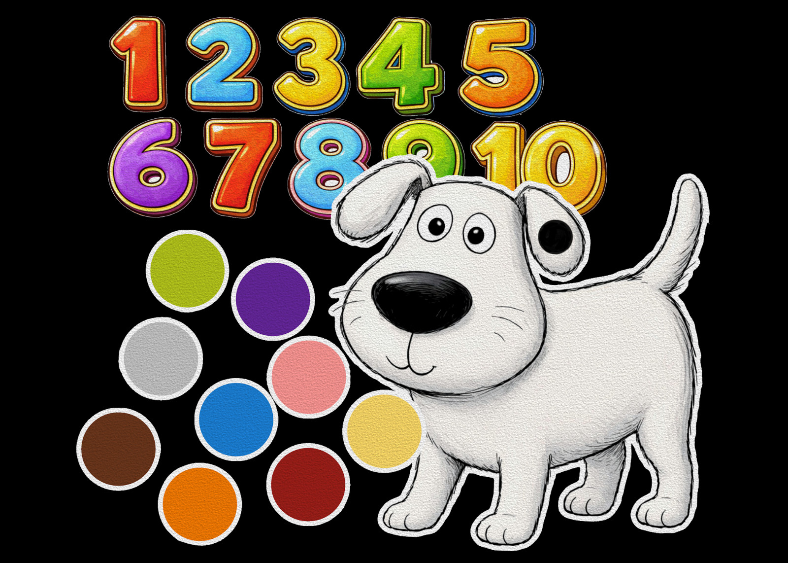 Dog’s Colorful Day Educational Activities Flannel Felt Board Story 32-pc