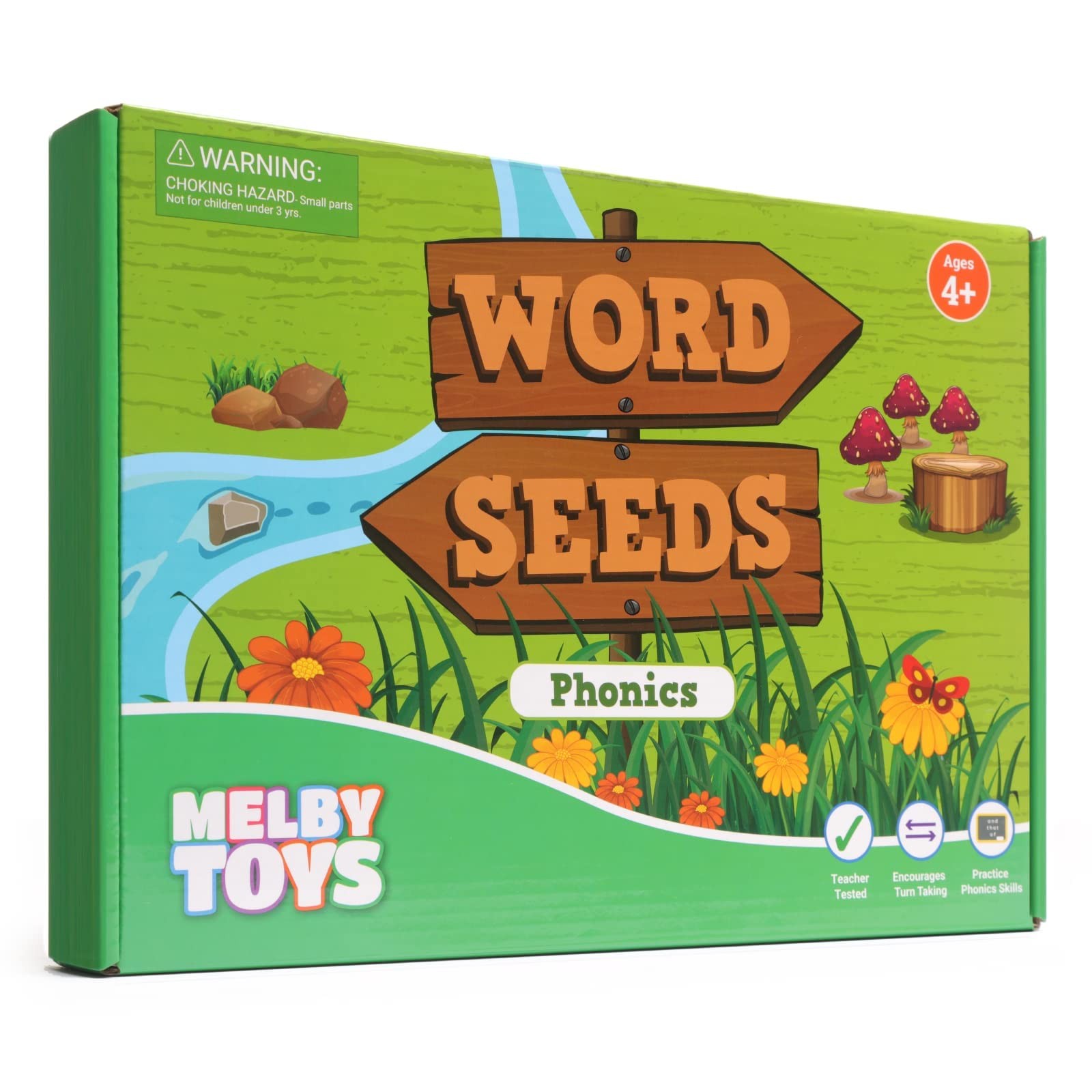 Word Seeds Phonics Game – Fun Reading & Board Games for Ages 4-8, Learn to Re…