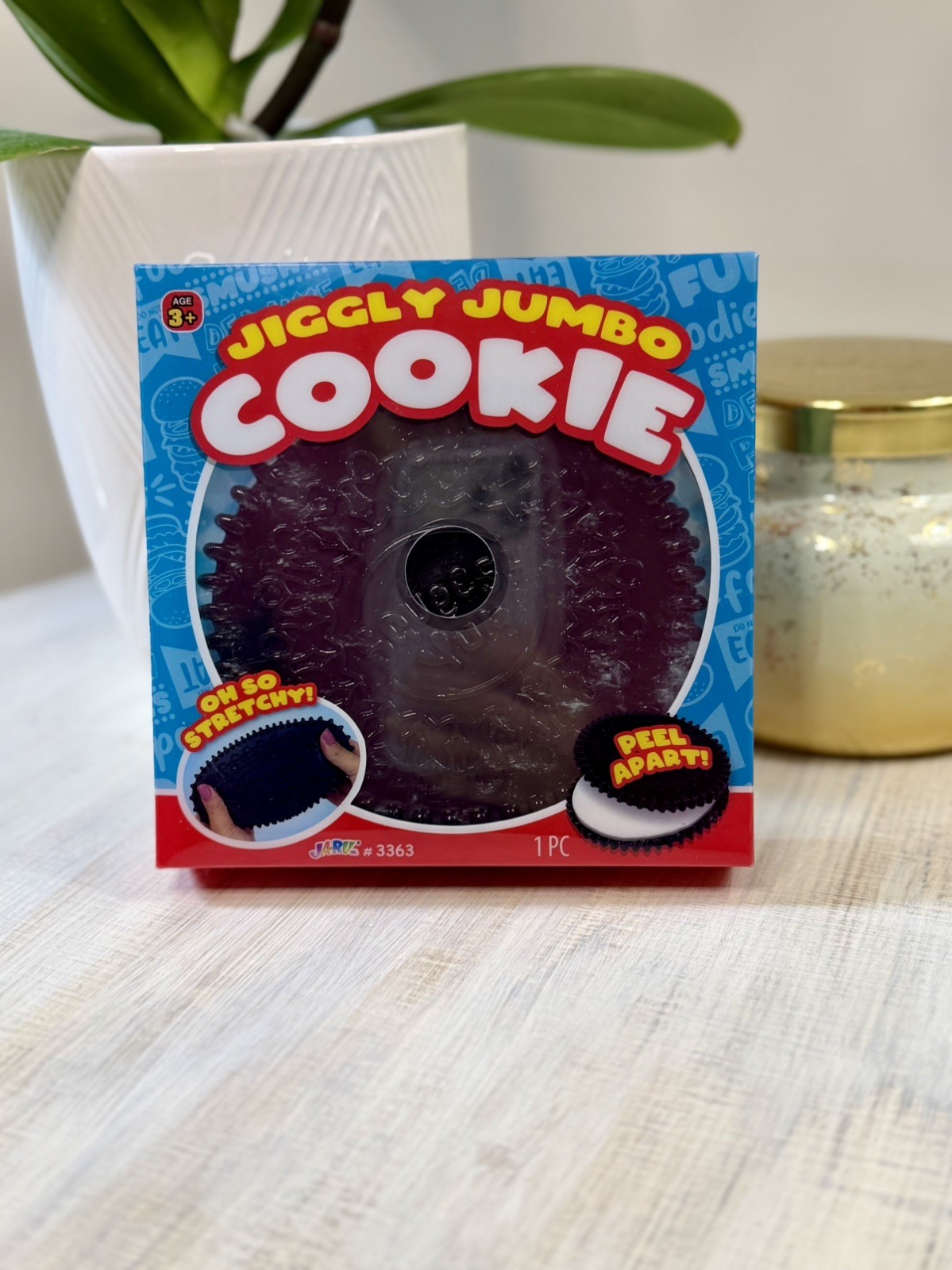 VIRAL 🤩 Jiggly Jumbo Cookie Squishy Peel Apart Stretchy Squishy NIB