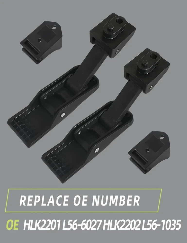 Hood Latch with Catch Bracket 2PCS Compatible with Kenworth T680 2013-2024 Ac…
