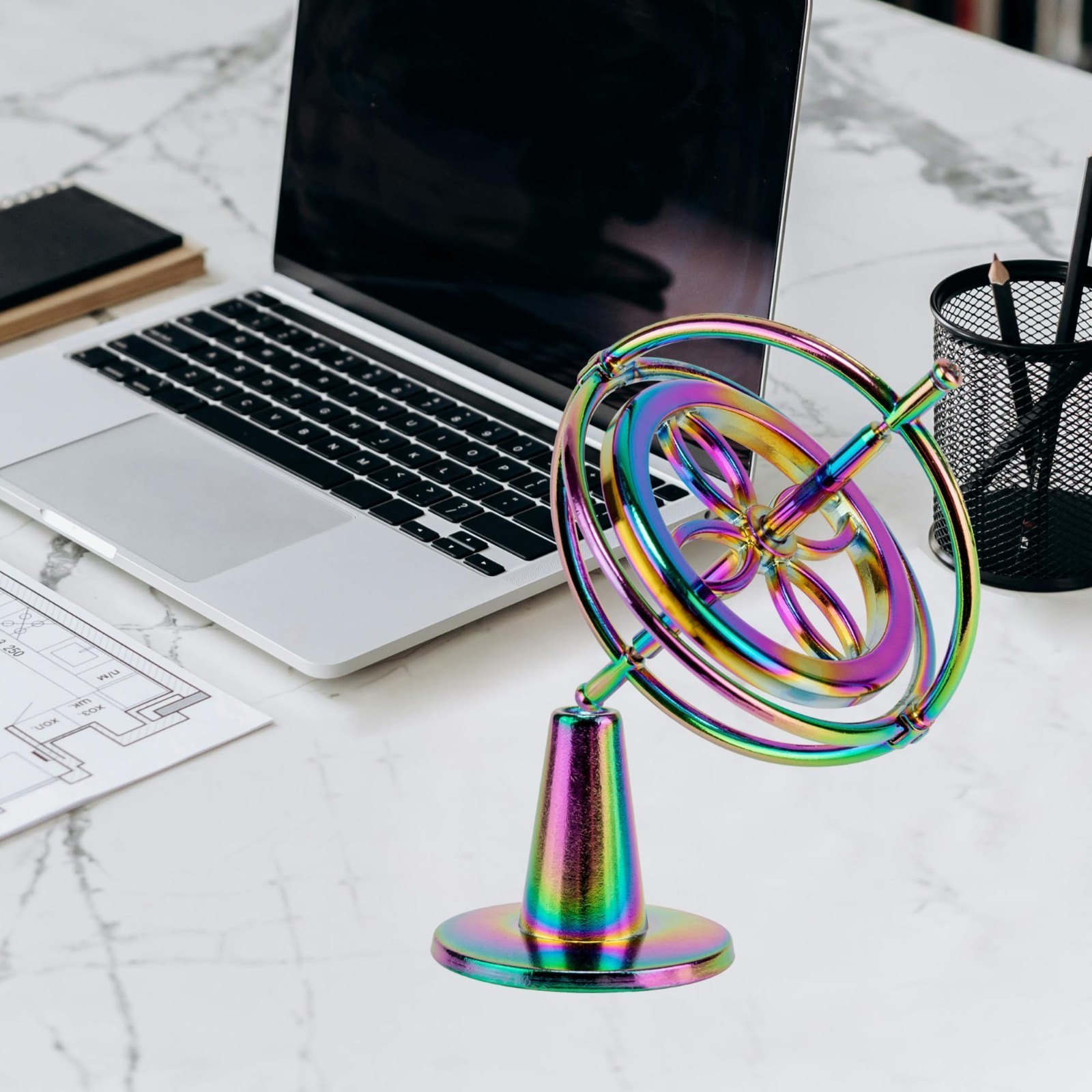 Anti-Gravity Gyroscope Rotating Desk Gyroscope Flying Motion Balance Physics Toy