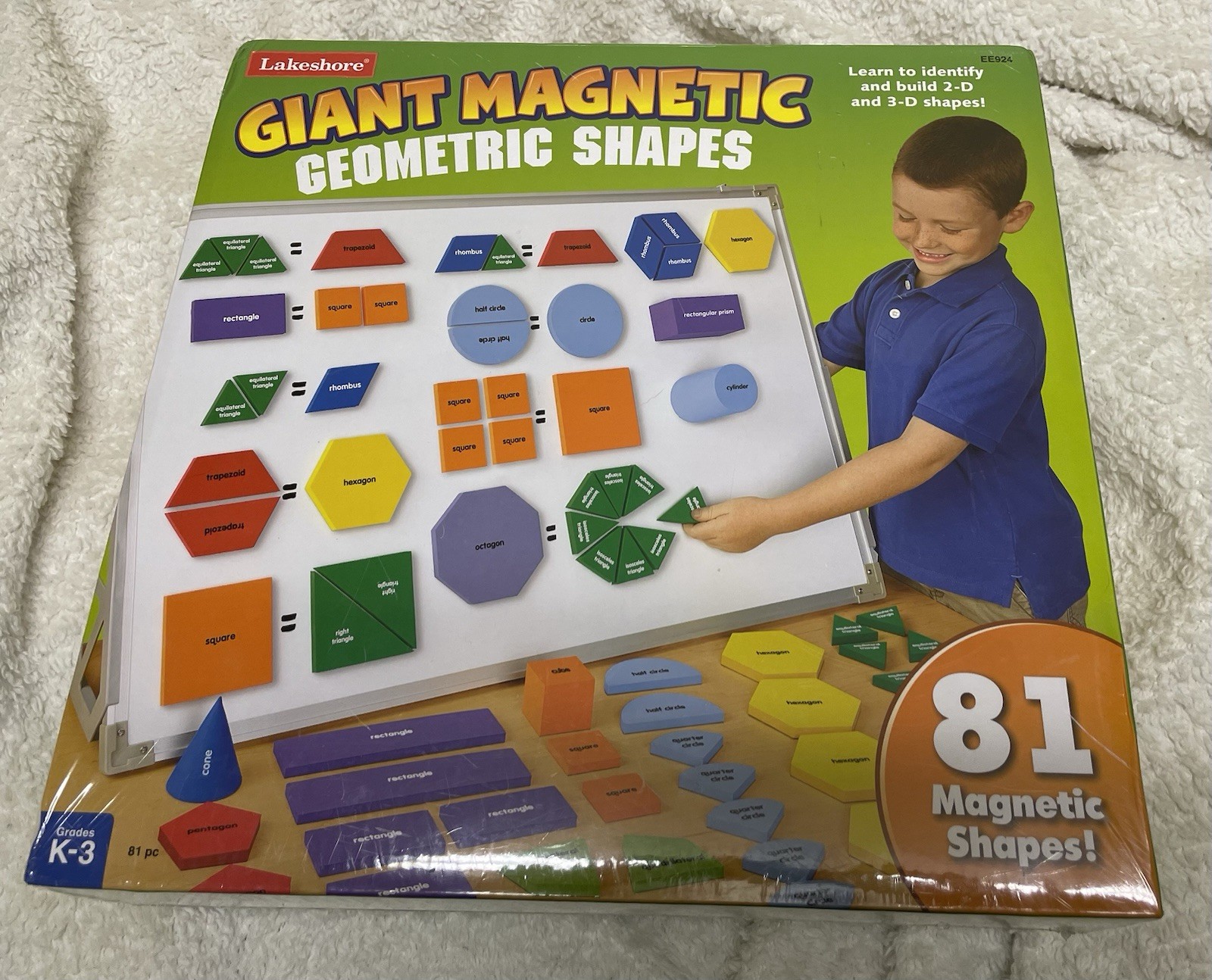 Lakeshore Toys Giant Magnetic Geometric Shapes (New)