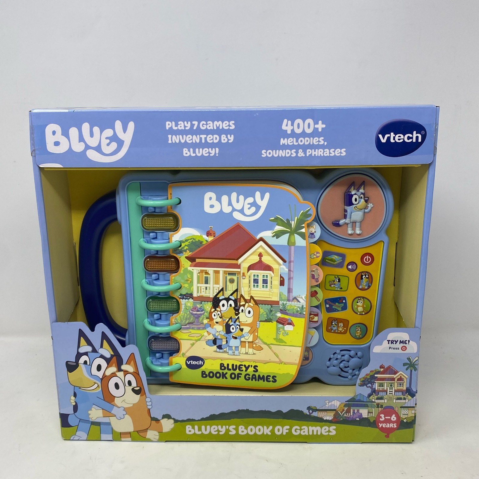 VTech Bluey Book of Games Interactive Toy – Blue (14 pages)