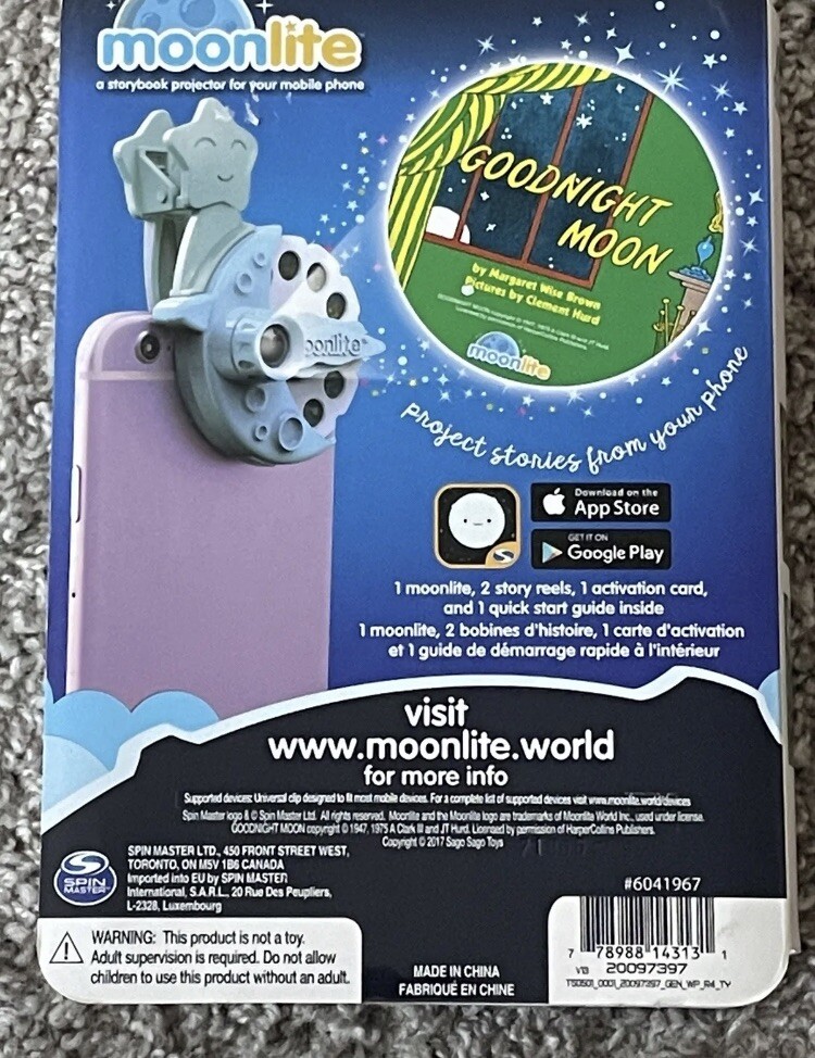 Moonlite Storybook Movie Projector Starter Pack Goodnight Moon & Sago Mini Reels