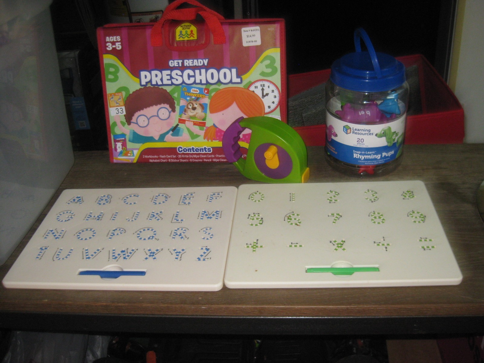 Kid O Magnatab Alphabet & Numbers Tracing Magnetic Sets Plus Xtra Learning Item