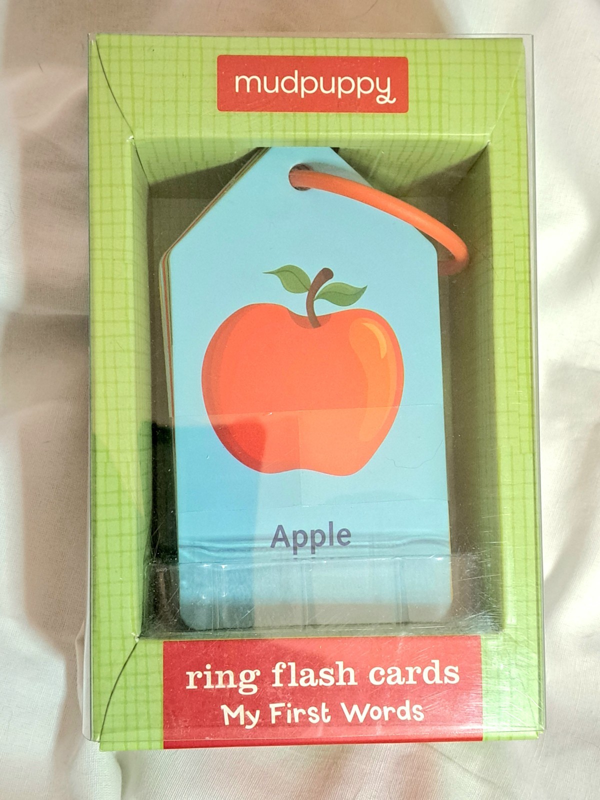 Mudpuppy My First Words Ring Flashcards 26 Double-Sided Cards for Toddlers NEW