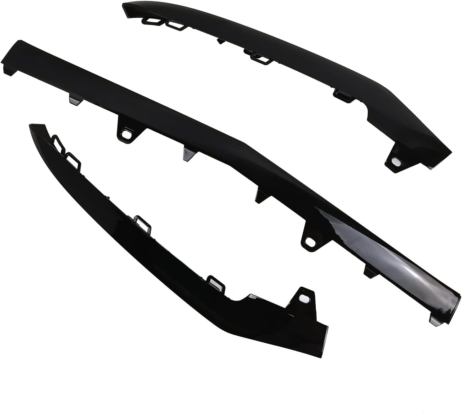 3 X Front Bumper Cover Lower Grille Trim Molding fit for 2014-2016 Mercedes E…