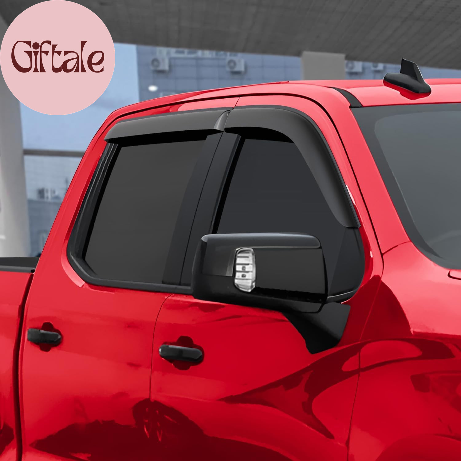 Tape-On Extra Durable Rain Guards for Trucks Chevrolet (Chevy) Silverado/Gmc Sie