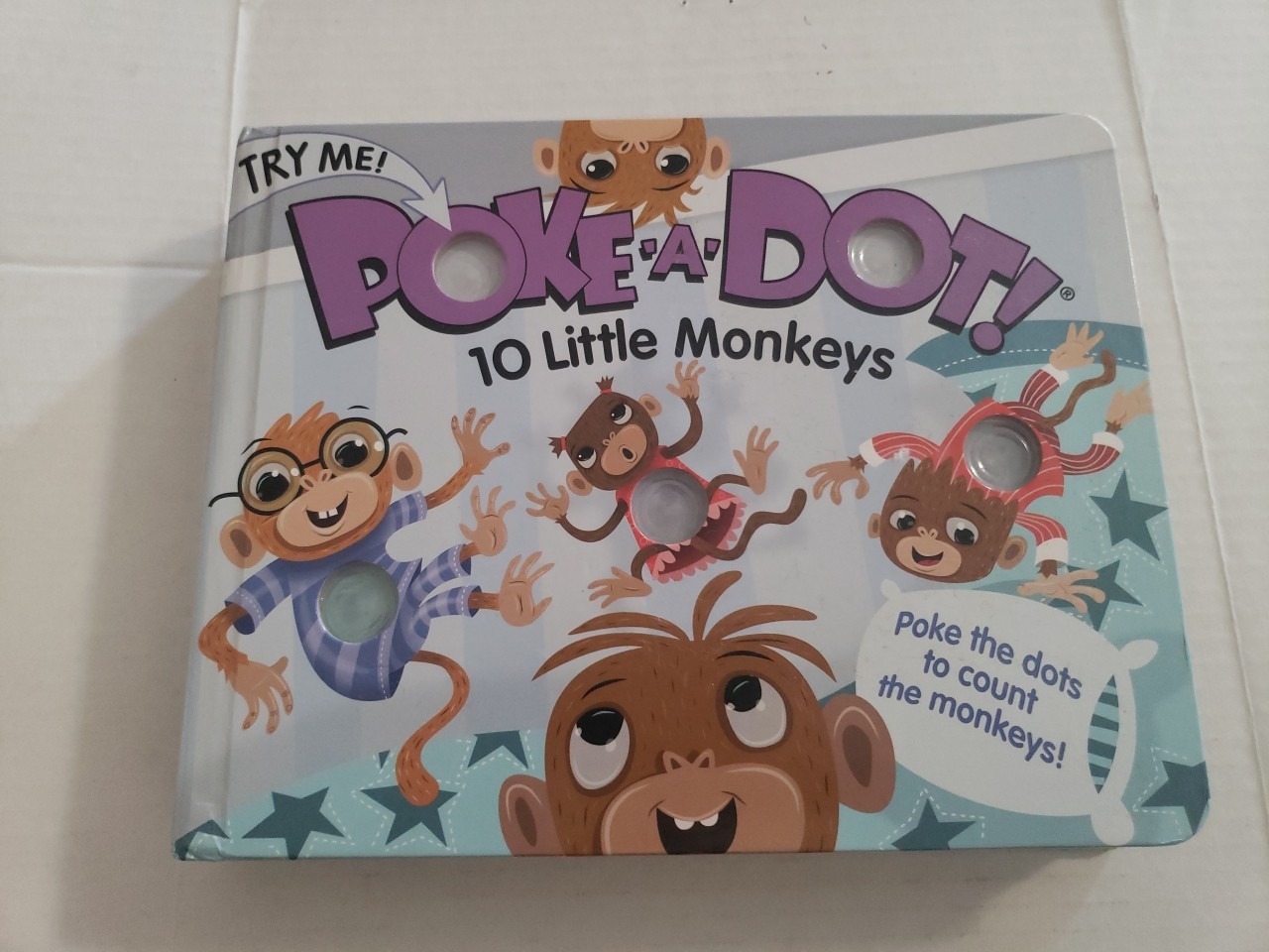 Melissa & Doug Activity Book-Poke-A-Dot: 10 Little Monkeys (Ages 3+)
