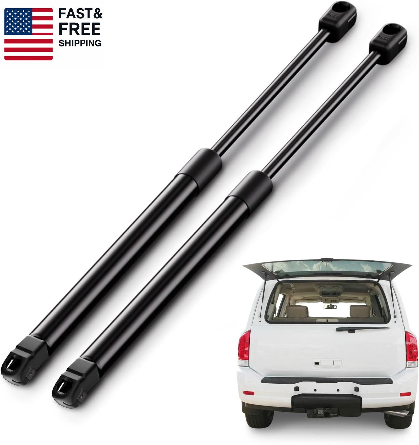 Rear Window Struts for Honda Pilot 2009-2015, Rear Glass Window Replacement