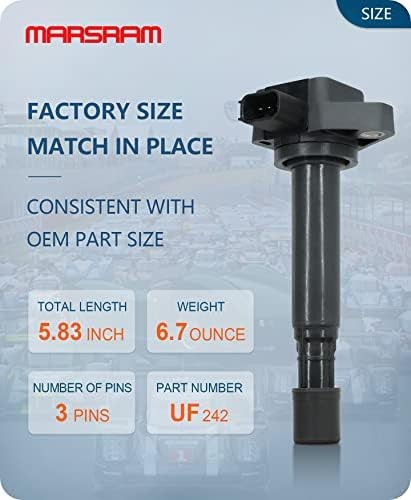 Marsram Ignition Coil Pack UF242 Compatible with Honda & Acura, 2000-2003 Accord