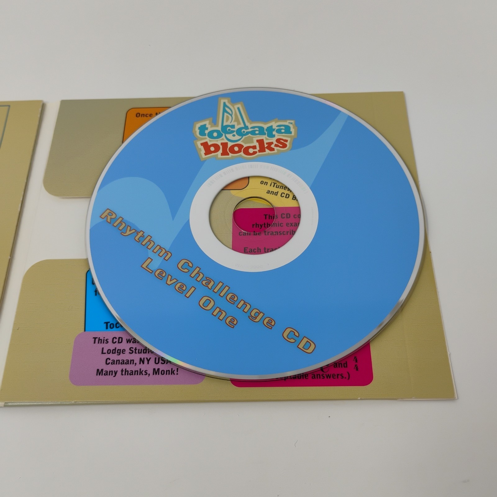 Toccata Blocks Rhythm Music Meter Learning Tiles Level One with CD – See Notes