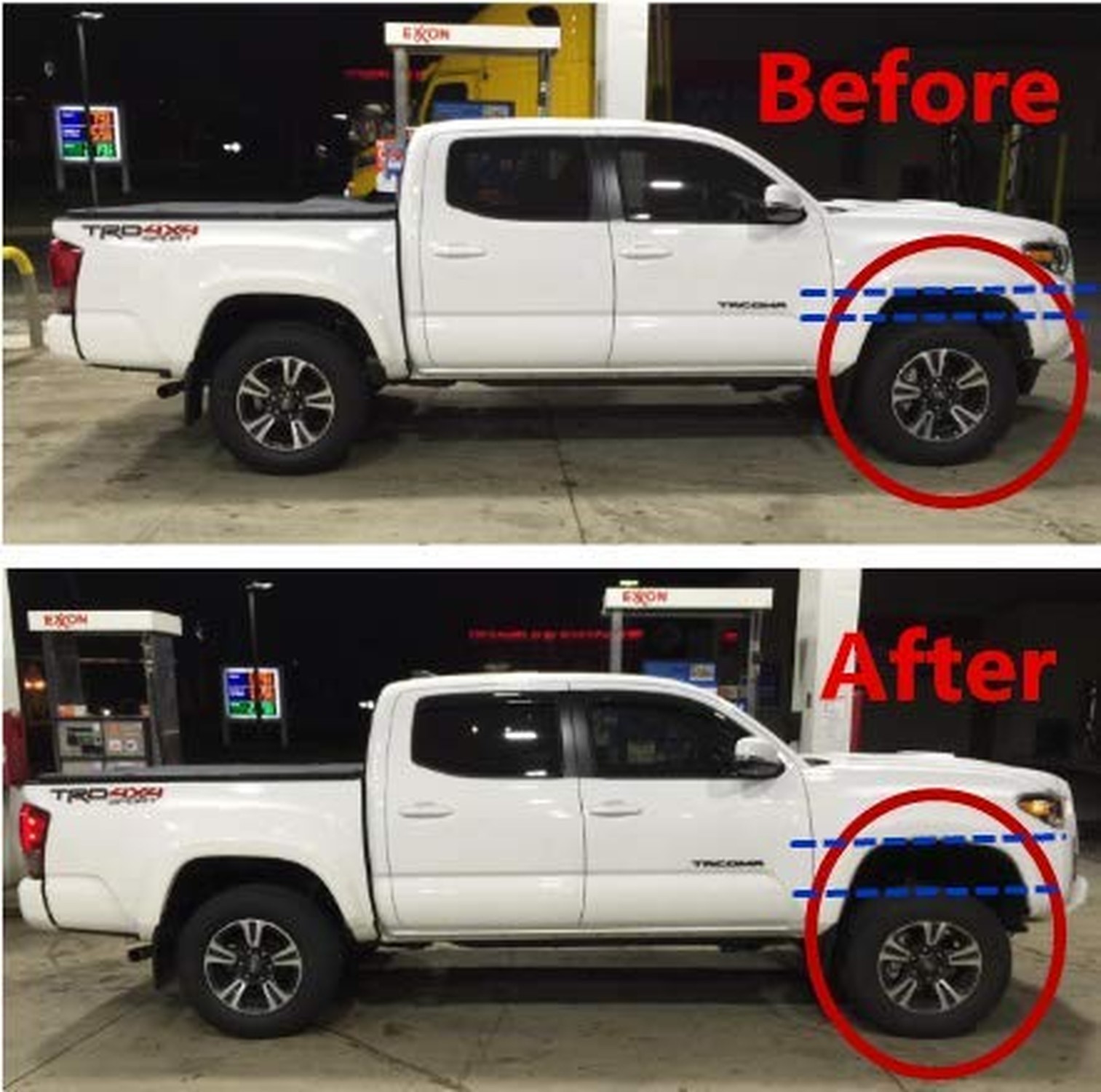 Front Leveling Lift Kit Strut Spacers for 1995-2004 Toyota Tacoma 4Runner (2”)