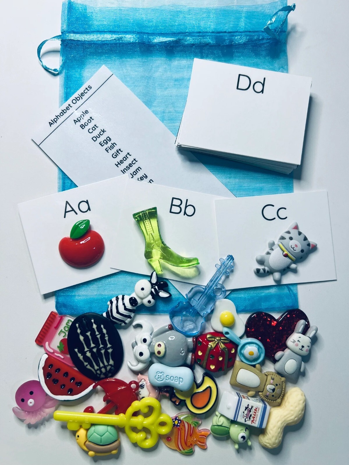 BEGINNING SOUND mini objects – Alphabet MINI Objects Trinkets Speech Therapy