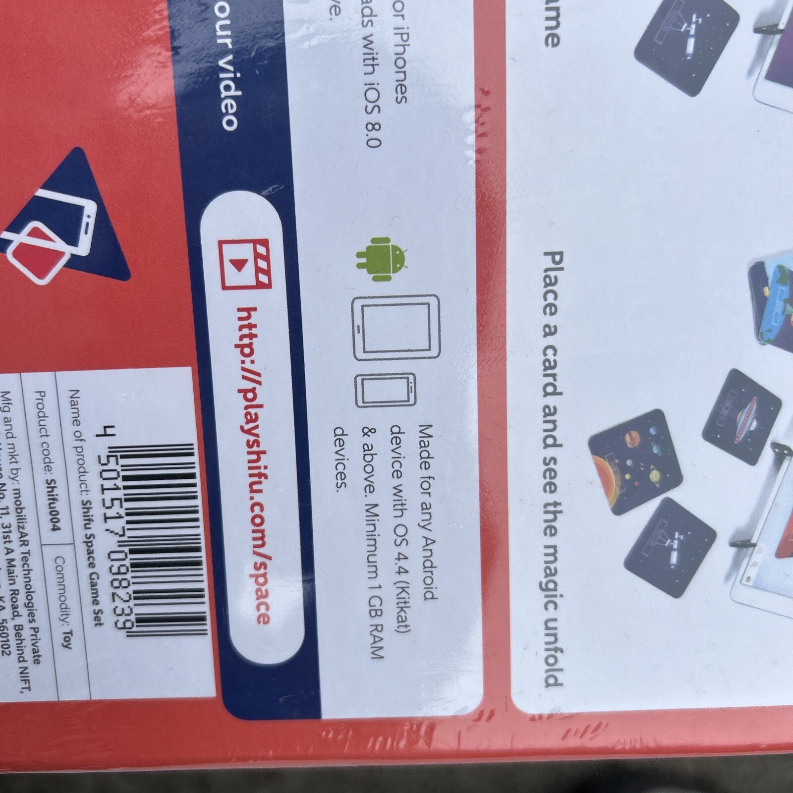 SHIFU SPACE Augmented Reality Educational Flash Card Game NASA Astronaut New!