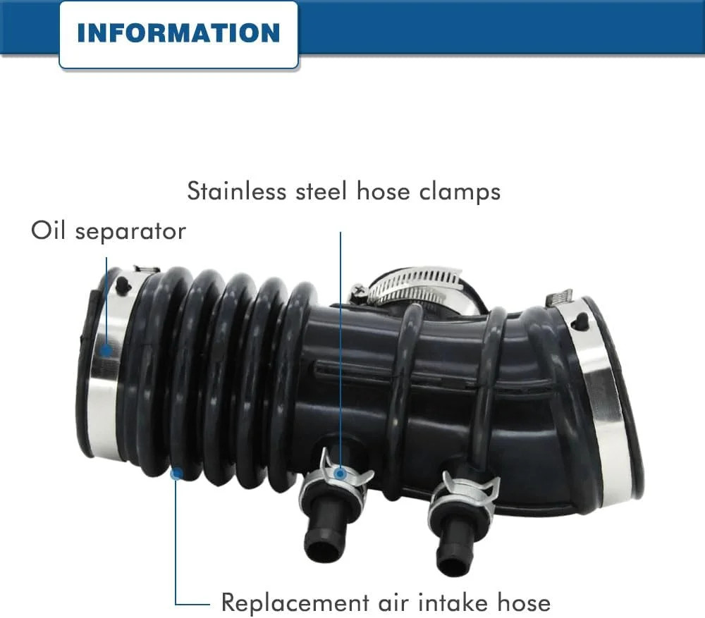 Air Intake Hose Compatible with 1999-2004 Nissan Frontier and 2000-2004 Nissan X