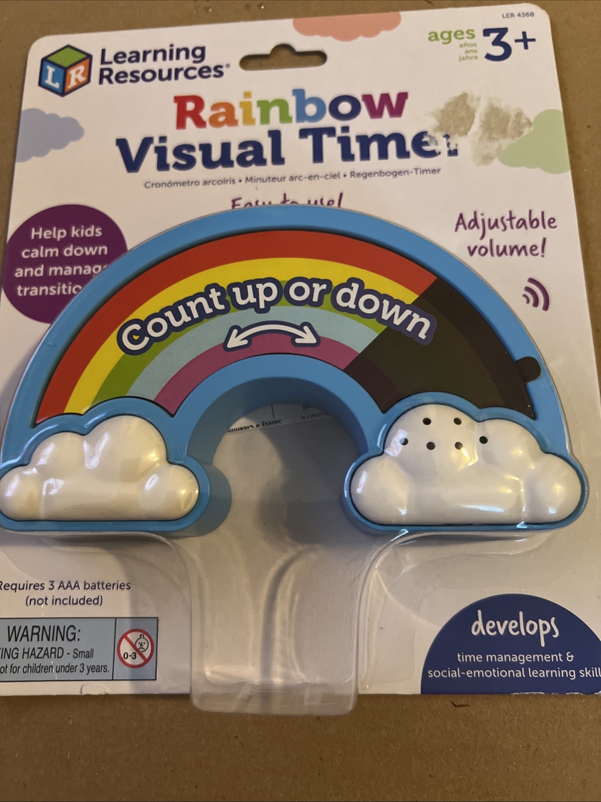 Learning Resources Kids Rainbow Visual Timer Sensory Autism Transitions New