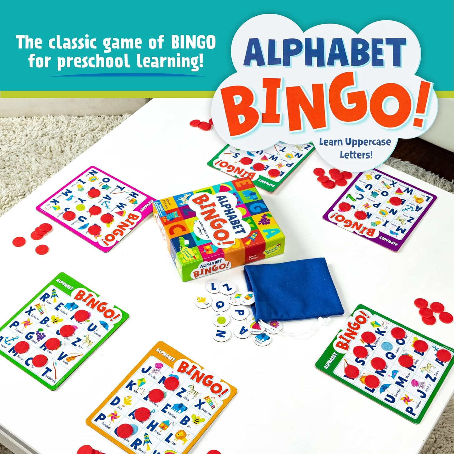 Alphabet Bingo! Letter Learning Educational Board Game