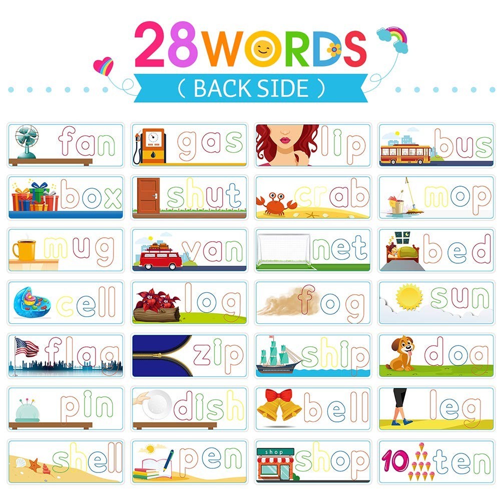 Educational Learning Toys for Kids 3-6 – See & Spell CVC Word Builders, Alphabet