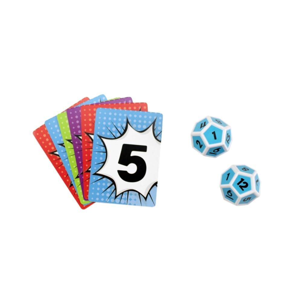 Scholastic Math Match Dice and Card Game Educational Fun for Kids Ages 5 to 12